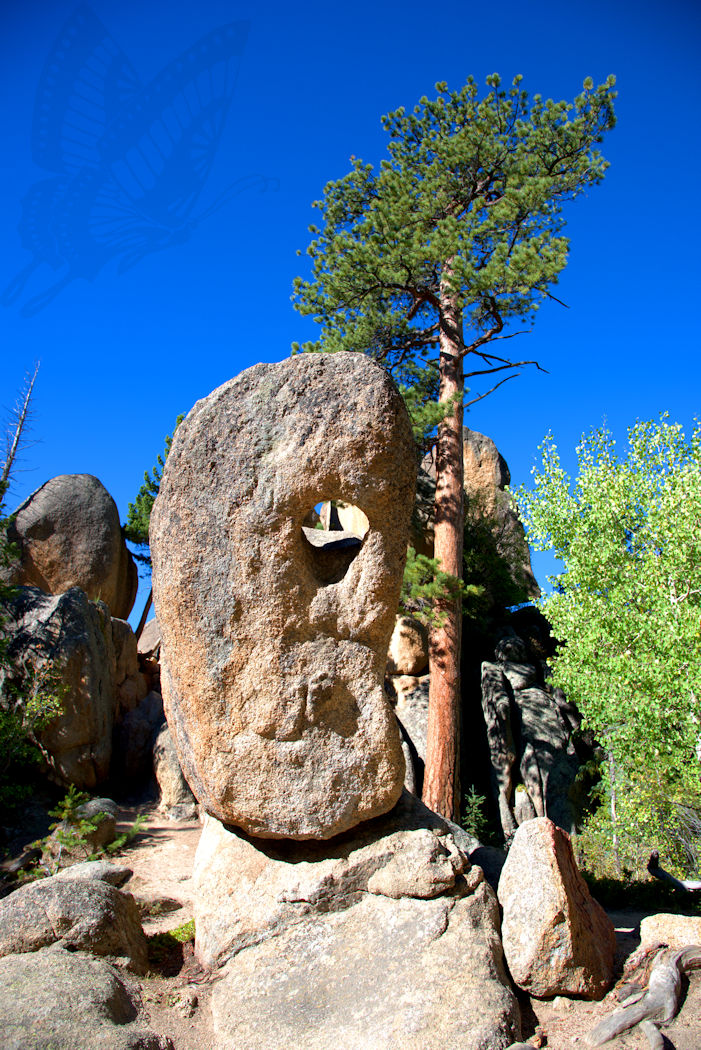 Large stone with hole